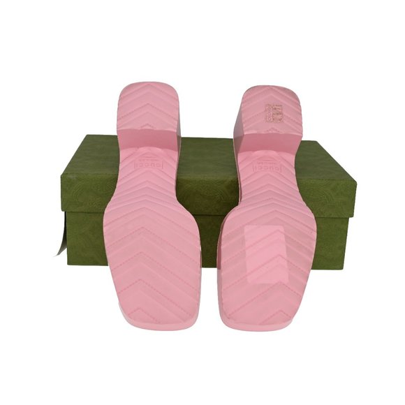 Gucci Logo Rubber Platform Slide Sandals - Picture 12 of 16
